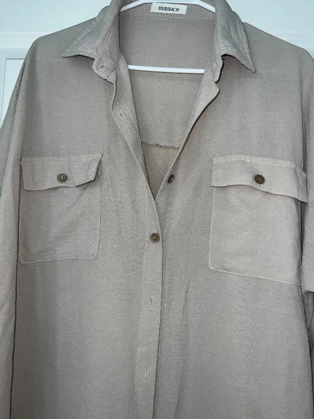 💕 Bsubseach Women’s Modern Beach Cover-Up – Apricot (XXL), Like New 💕 - Picture 2 of 4